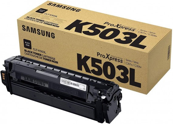 Samsung CLT-K503L Black Toner Cartridge 8,000 Pages Original SU149A Single-pack