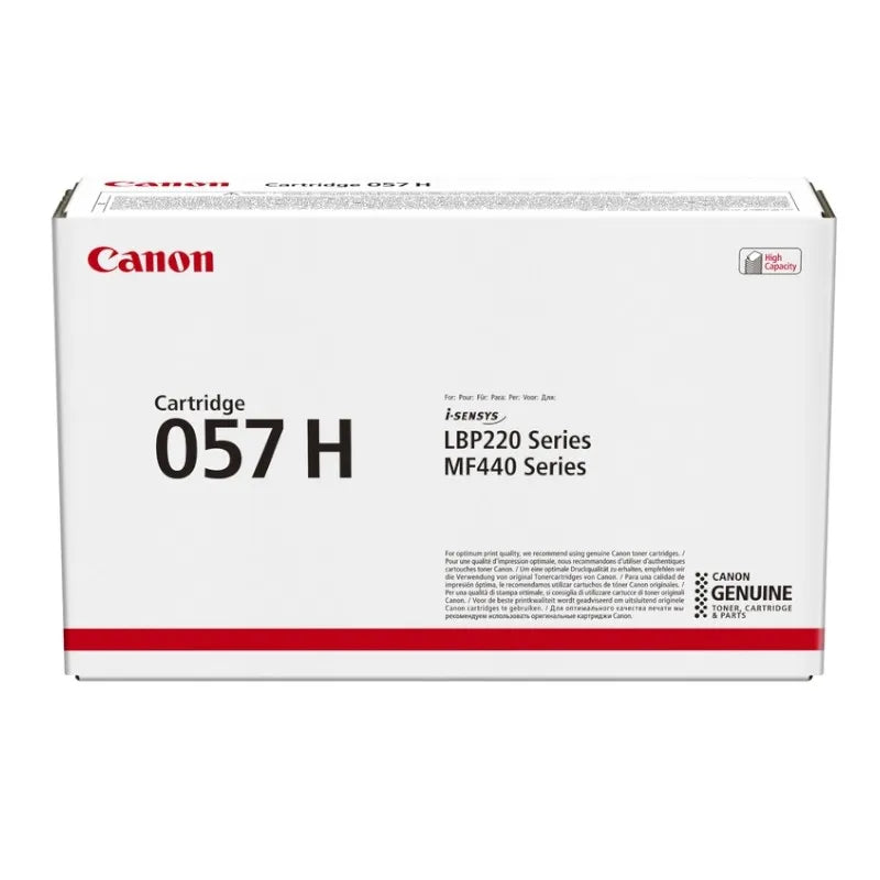 Canon 057 H Black Original High Yield Toner Cartridge - 057H BK
