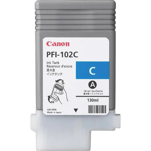 Original Canon PFI-102 Cyan Ink Cartridge