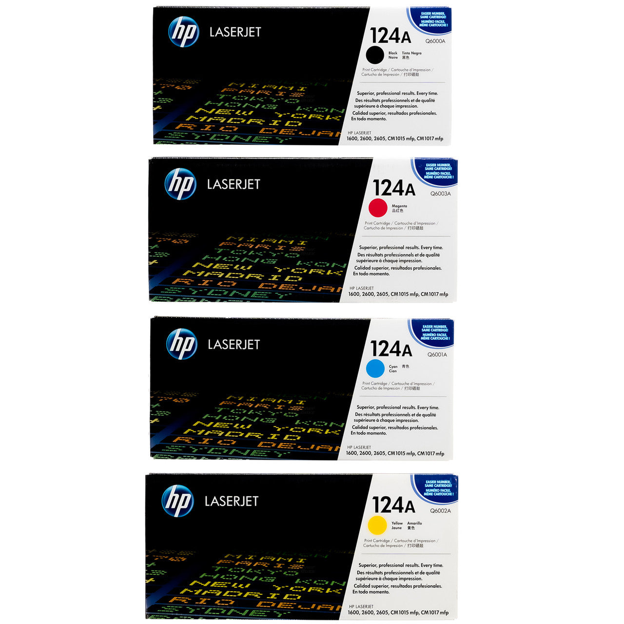 HP Q6000AD CE257A SET | HP 124A | Original HP Toner Cartridge - Black, Cyan, Yellow, Magenta - CartridgeOnlineSA