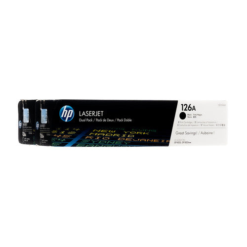 CE310AD | HP 126A | Original HP Dual Pack Toner Cartridges - Black - CartridgeOnlineSA