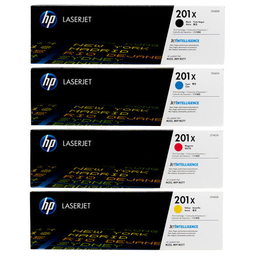 HP 201X SET | CF400X, CF401X, CF402X, CF403X | Original HP Toner Cartridge - Black, Cyan, Magenta, Yellow - CartridgeOnlineSA