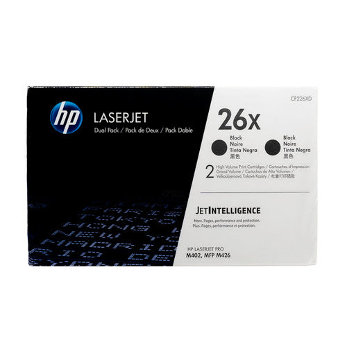 CF226XD | HP 26X 2-Pack | Original HP High-Yield Dual Pack Toner Cartridge - Black - CartridgeOnlineSA