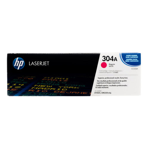 CC533A | HP 304A | Original HP Toner Cartridge - Magenta - CartridgeOnlineSA