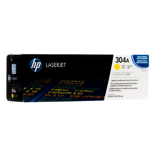 CC532A | HP 304A | Original HP Toner Cartridge - Yellow - CartridgeOnlineSA