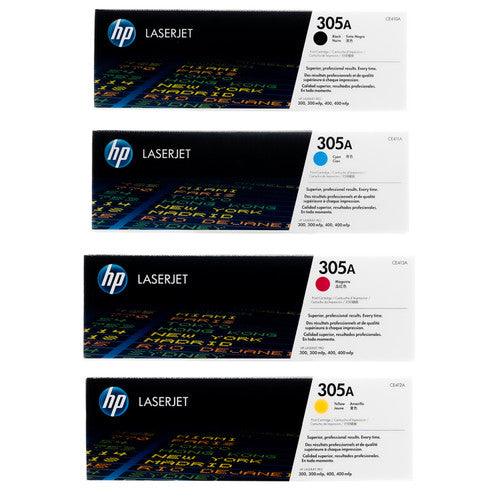 HP 305A SET | CE410A, CE411A, CE412A, CE413A | Original HP Toner Cartridge - Black, Cyan, Magenta, Yellow - CartridgeOnlineSA