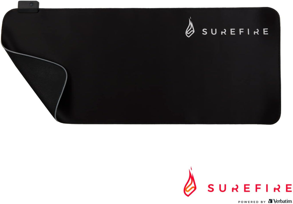 Surefire Silent Flight RGB-680 gaming mouse pad I 680mmx280mmx3 mm I RGB mouse-pad I water-repellent & non-slip I microtextured fabric surface I gaming accessories I gaming pad I Verbatim - CartridgeOnlineSA