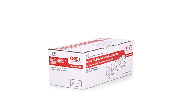 Genuine OKI 43979002 Image Drum (25,000 pages) for OKI B410, B430, B440, MB460, MB470, MB480 Printers