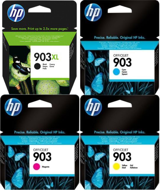 HP 903XL Black and 903 Cyan Magenta Yellow Original Ink Cartridge Multipack – H903X/903SMP - CartridgeOnlineSA