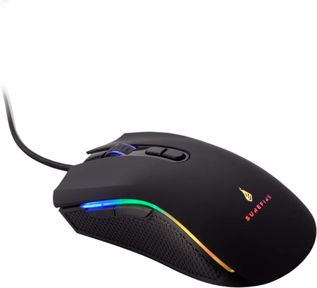 Surefire Hawk Claw Gaming 7-Button Gaming Mouse I RGB-lighting I PC mouse 6400 DPI I 7 programmable buttons I USB 3.2 GEN 1 and USB 2.0 I Windows, Mac and consoles I powered by Verbatim - CartridgeOnlineSA