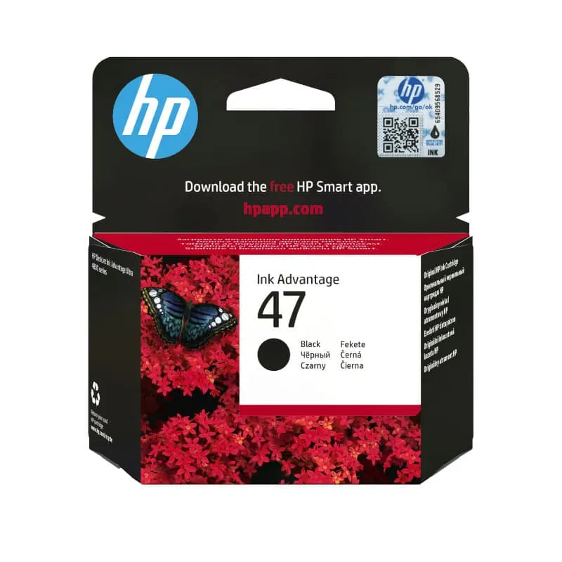 HP 47 Black Original Ink Cartridge - 6ZD21AE