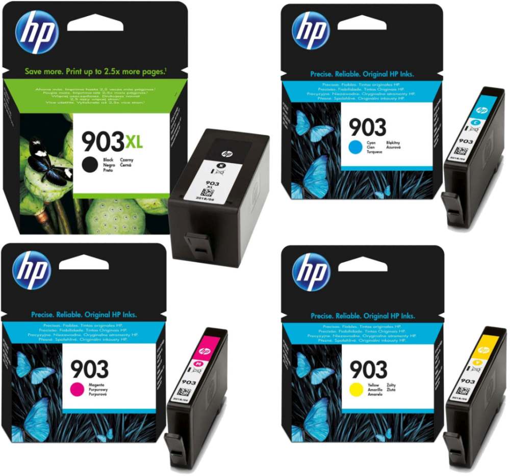 HP 903XL Black and 903 Cyan Magenta Yellow Original Ink Cartridge Multipack – H903X/903SMP - CartridgeOnlineSA