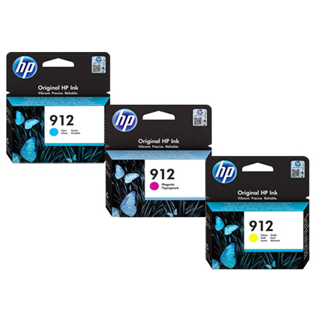 HP 912 3 Pack Color Only Bundle - CartridgeOnlineSA