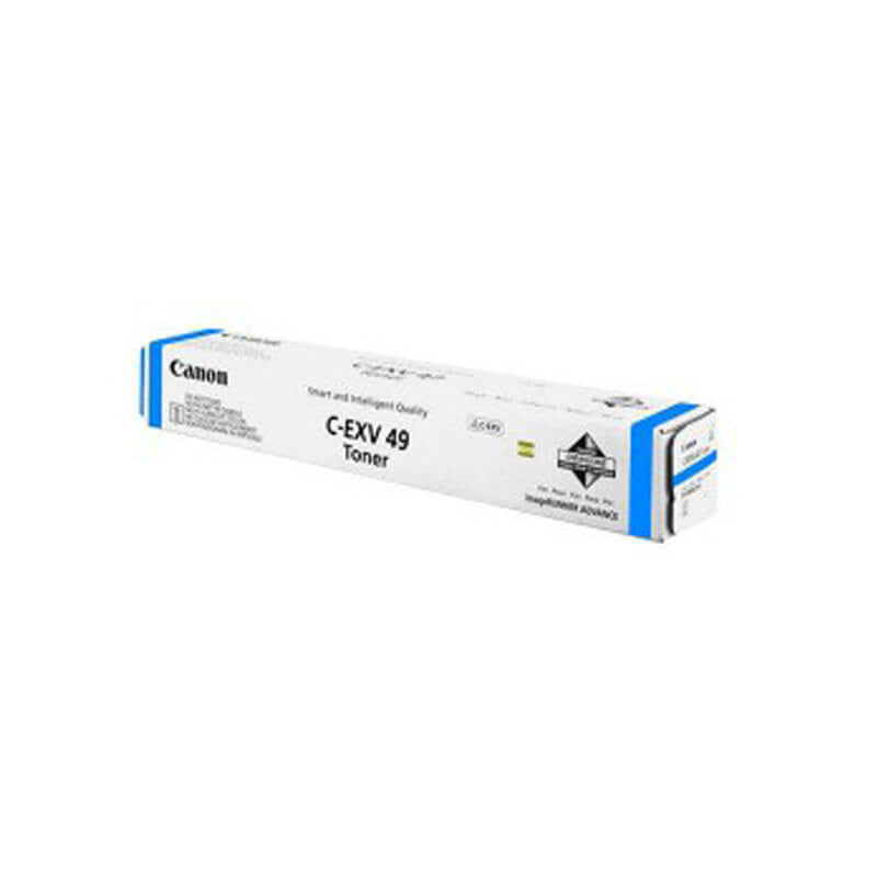 Canon C-EXV 49 C Cyan Toner Cartridge 19,000 Pages Original 8525B002 Single-pack