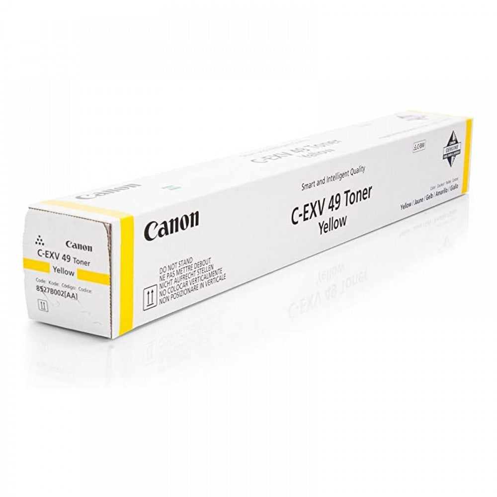 Canon C-EXV 49 Y Yellow Toner Cartridge 19,000 Pages Original 8527B002 Single-pack