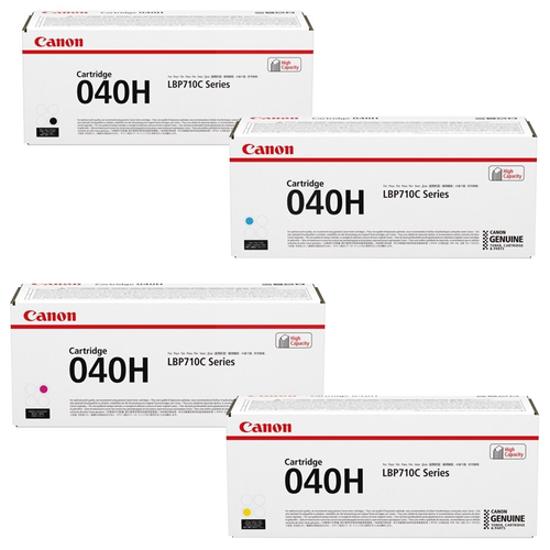 Canon 040H Set | Original Canon Laser Toner Cartridges - Black, Cyan, Magenta, Yellow - CartridgeOnlineSA