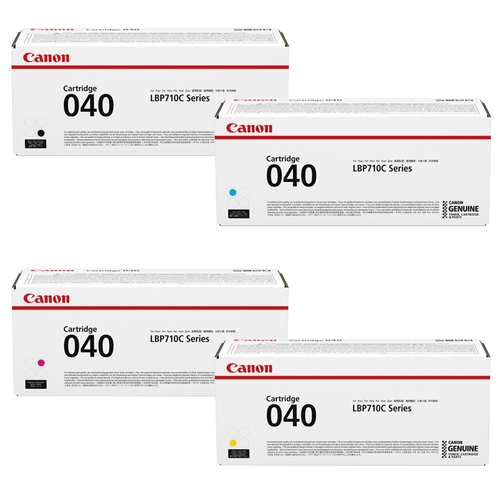 Canon 040 Set | Original Canon Laser Toner Cartridges - Black, Cyan, Magenta, Yellow - CartridgeOnlineSA