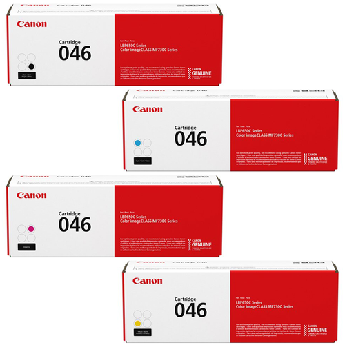 Canon 046 Set | Original Canon Laser Toner Cartridges - Black, Cyan, Magenta, Yellow - CartridgeOnlineSA