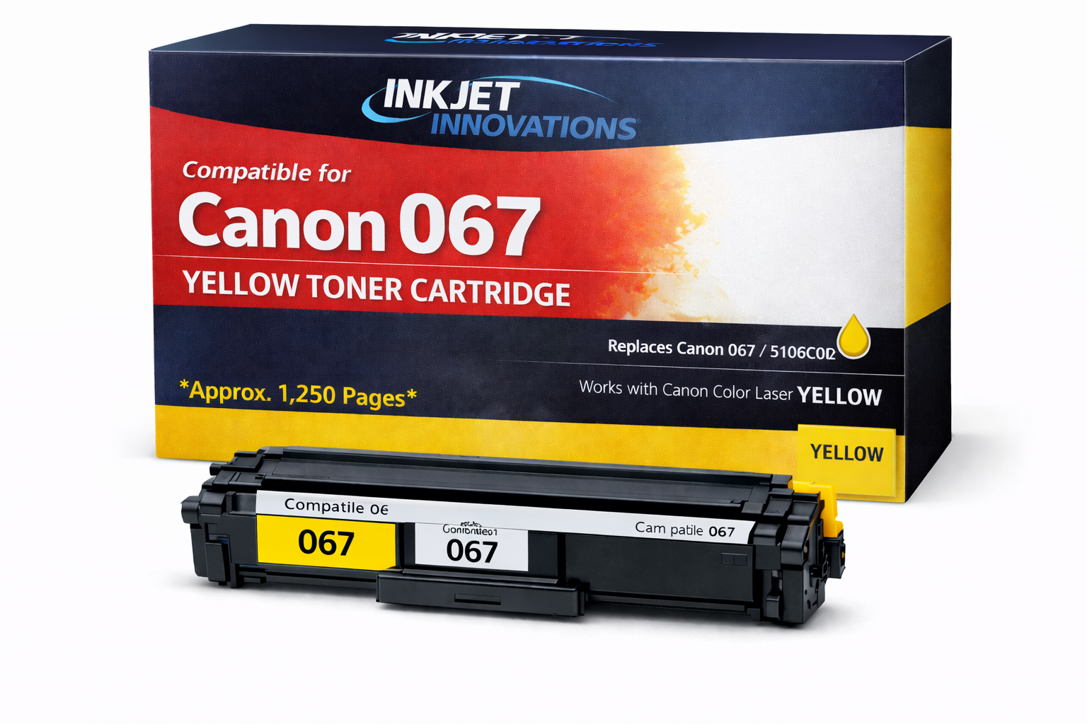 Compatible Canon 067 Yellow Toner Cartridge
