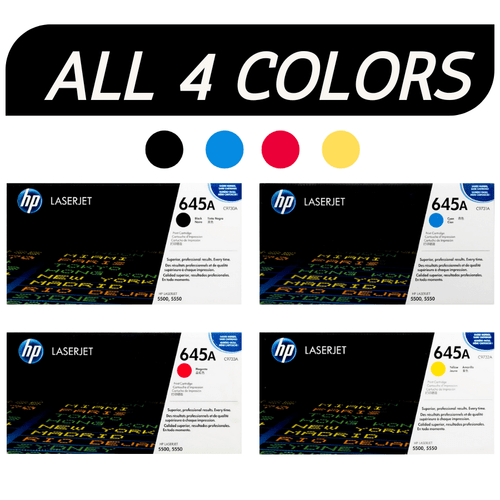 HP 645A SET | C9730A, C9731A, C9732A, C9733A | Original HP Toner Cartridge - Black, Cyan, Magenta, Yellow - CartridgeOnlineSA