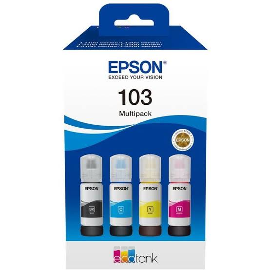 EPSON-103 Ecotank Full set ink bundle ( C/M/Y/K ) | compatible ink