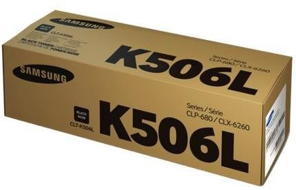 Samsung CLT-K506L Black Toner Cartridge 6,000 Pages Original SU173A Single-pack