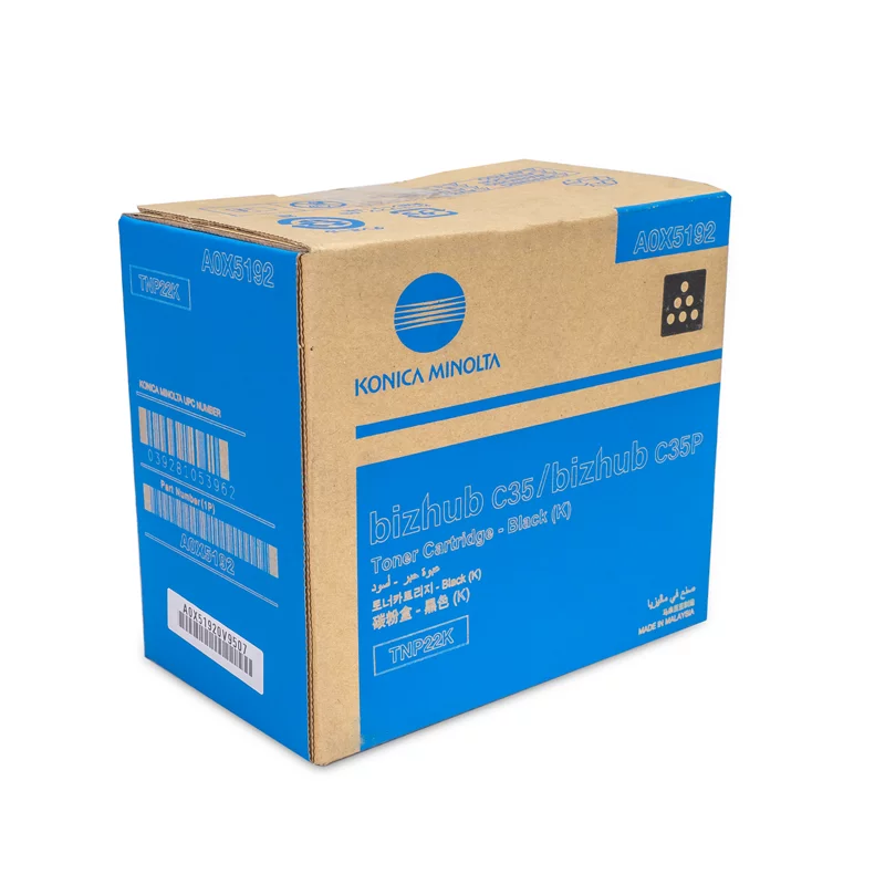 A0X5132 | TNP22K | Original Konica Minolta Toner Cartridge - Black