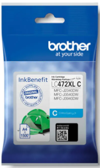 Brother LC-472 XL Cyan High Yield Original Ink Cartridge - CartridgeOnlineSA