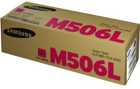 Samsung CLT-M506L Magenta Toner Cartridge 3,500 Pages Original SU307A Single-pack