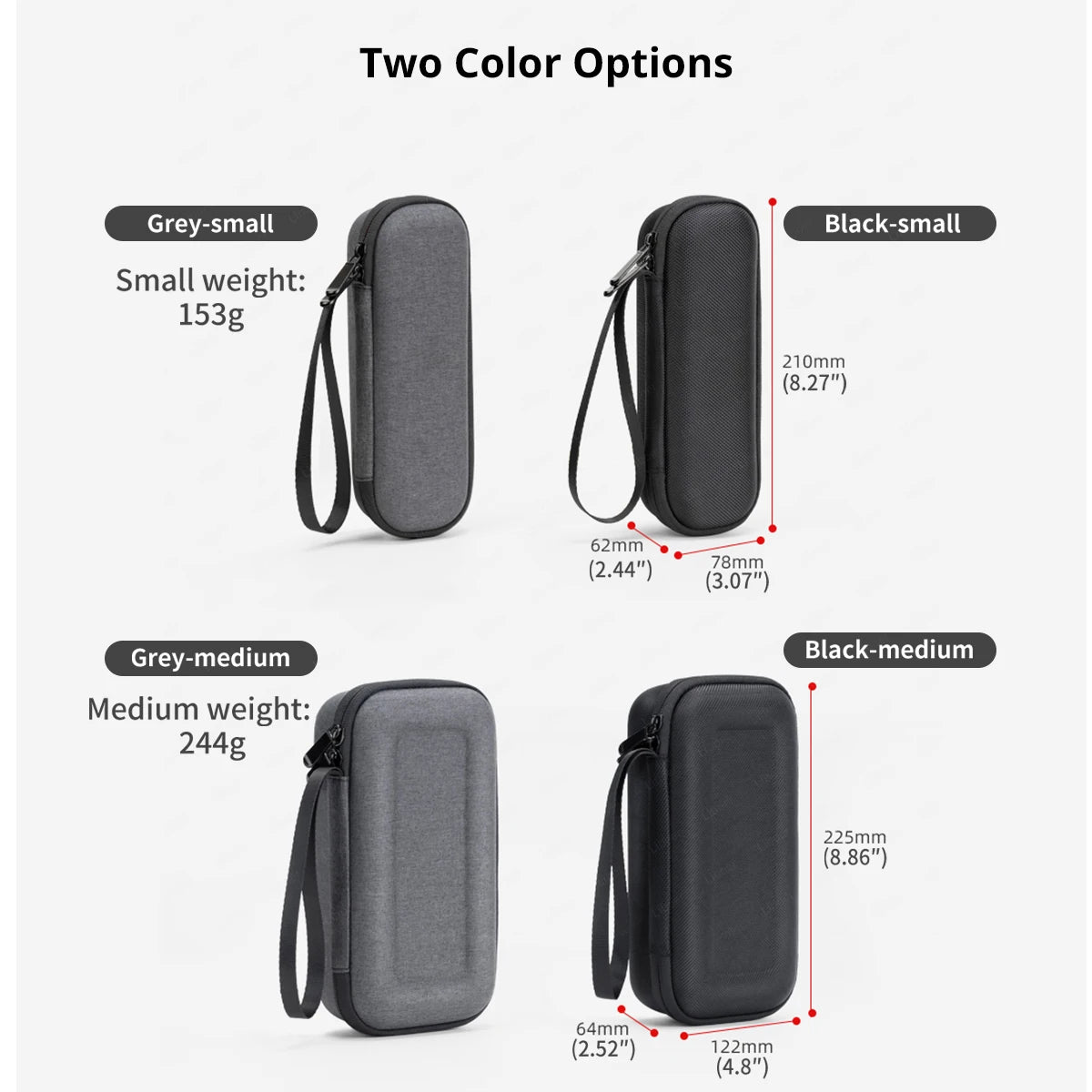 Protective Case for DJI Osmo Pocket 3 & Kit Accessories Portable Sturdy Material Box with Wrist Strap Osmo Pocket 3 Accessories