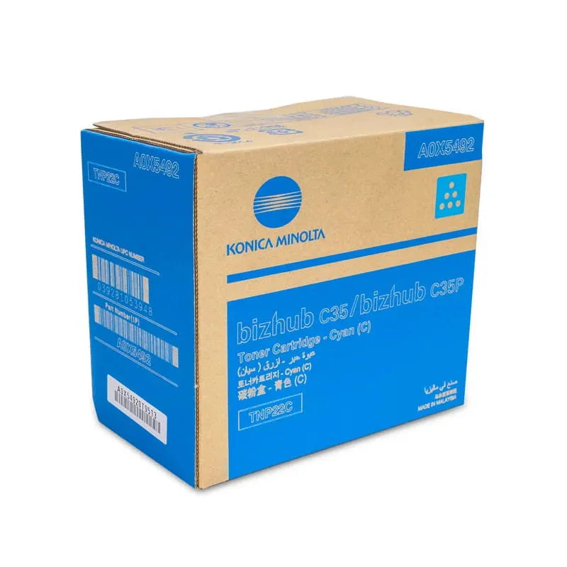 Konica Minolta TNP-22 Cyan Original Toner Cartridge - TNP22C