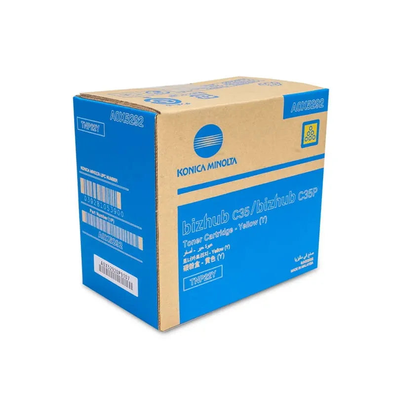 Konica Minolta TNP-22 Yellow Original Toner Cartridge - TNP22Y