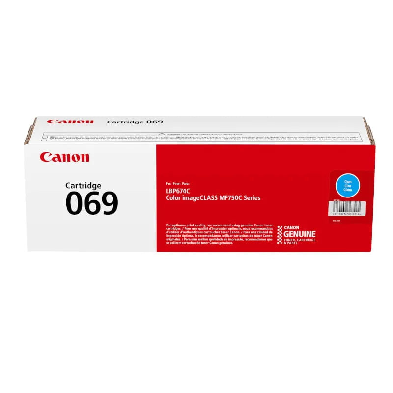 Canon 069 Cyan Original Toner Cartridge - 069C
