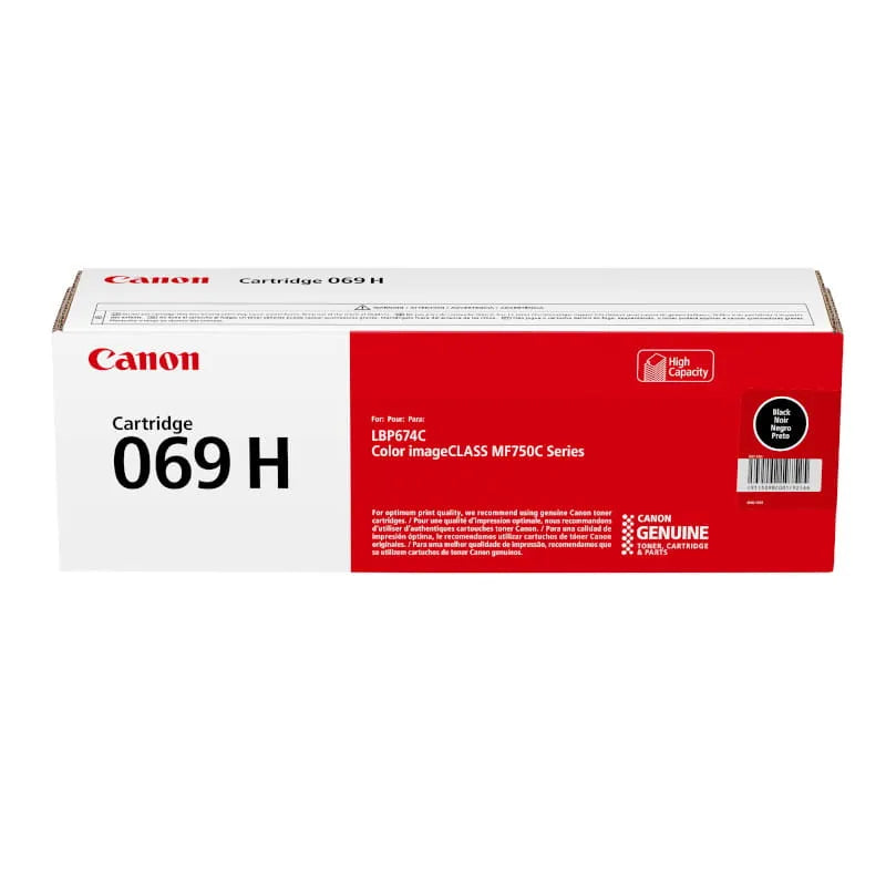 Canon 069H Black High Yield Original Toner Cartridge - 069HBK