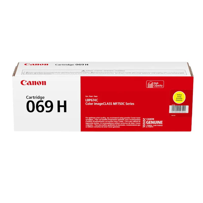 Canon 069H Yellow High Yield Original Toner Cartridge - 069HY