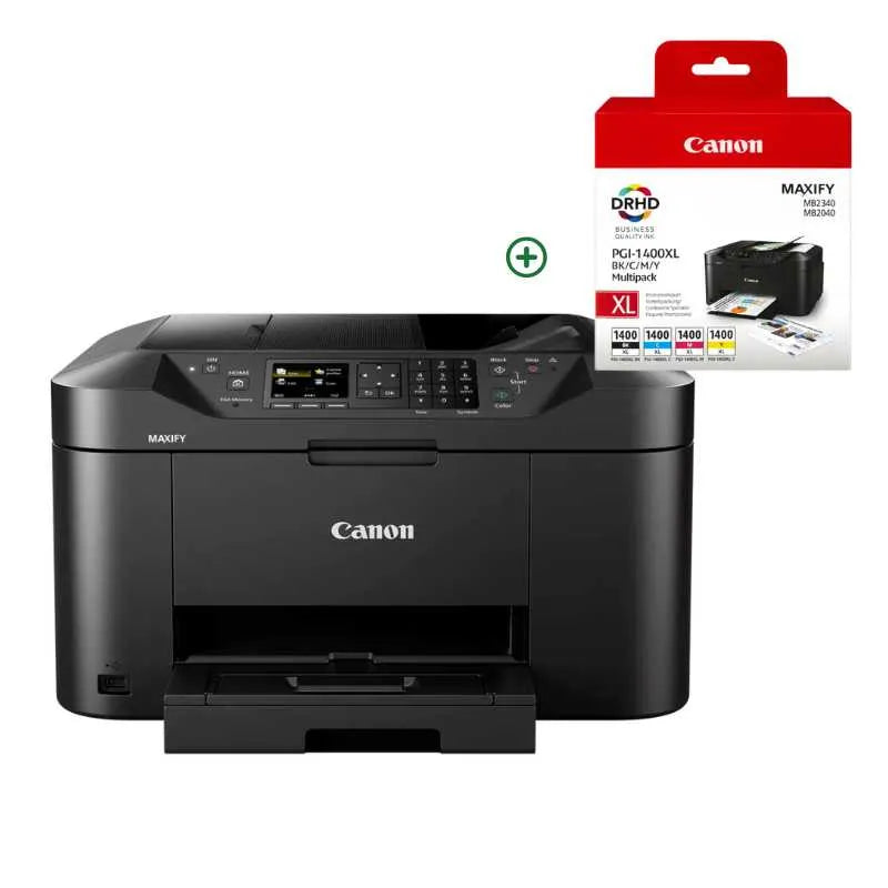 c Multifunction Printer and Canon 1400XL CMYK High Yield Original Ink Multipack Bundle