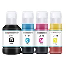 Compatible Canon GI-41 4-Pack Ink Bottle Bundle (Black, Cyan, Magenta, Yellow)