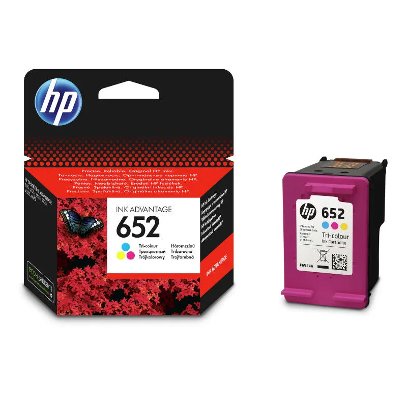 HP 652 Tri-color Ink Cartridge
