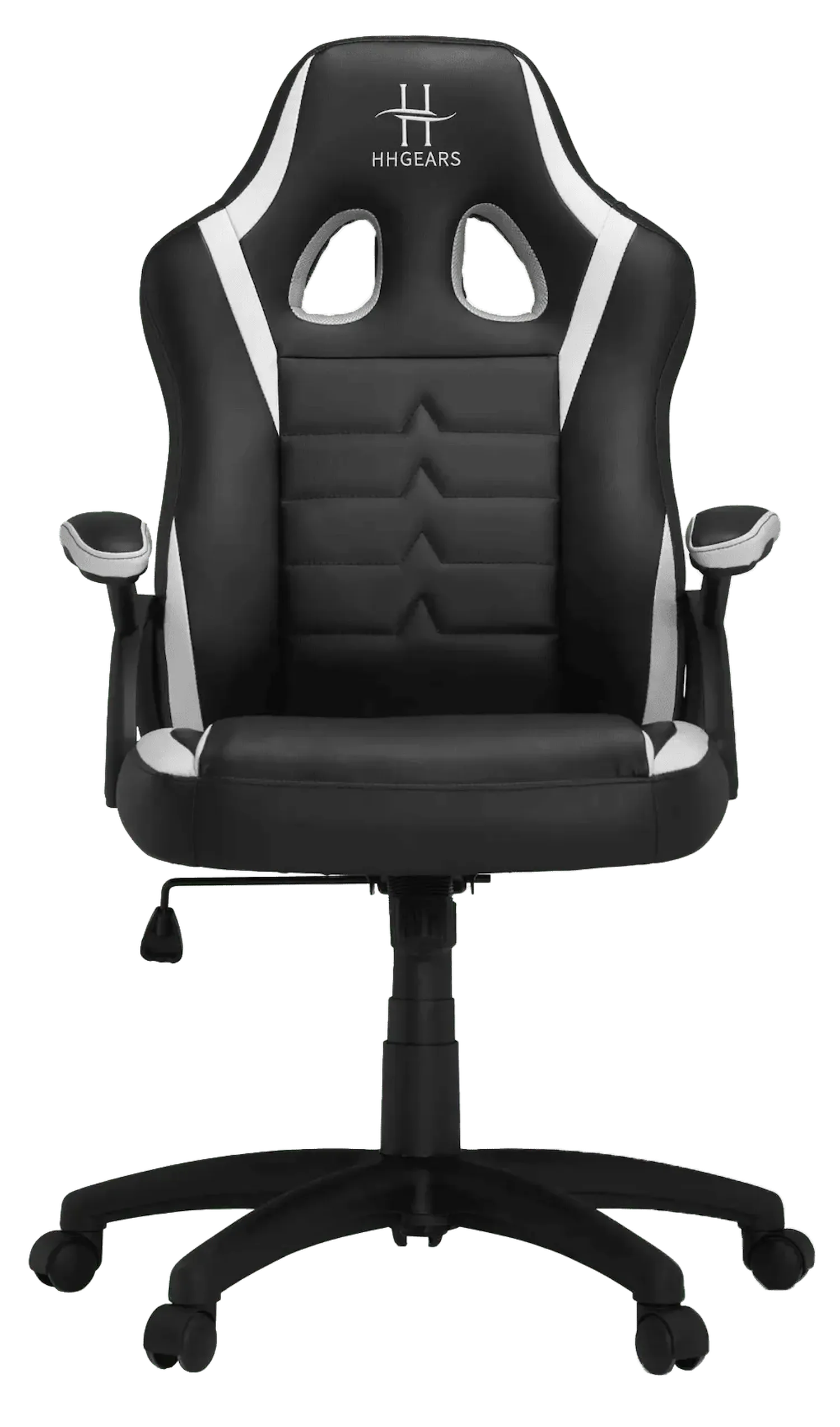 HHGears SM-115 PU Leather Gaming Chair - Black/White