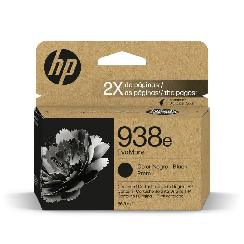 HP 938e Black High Yield EvoMore Original Ink Cartridge