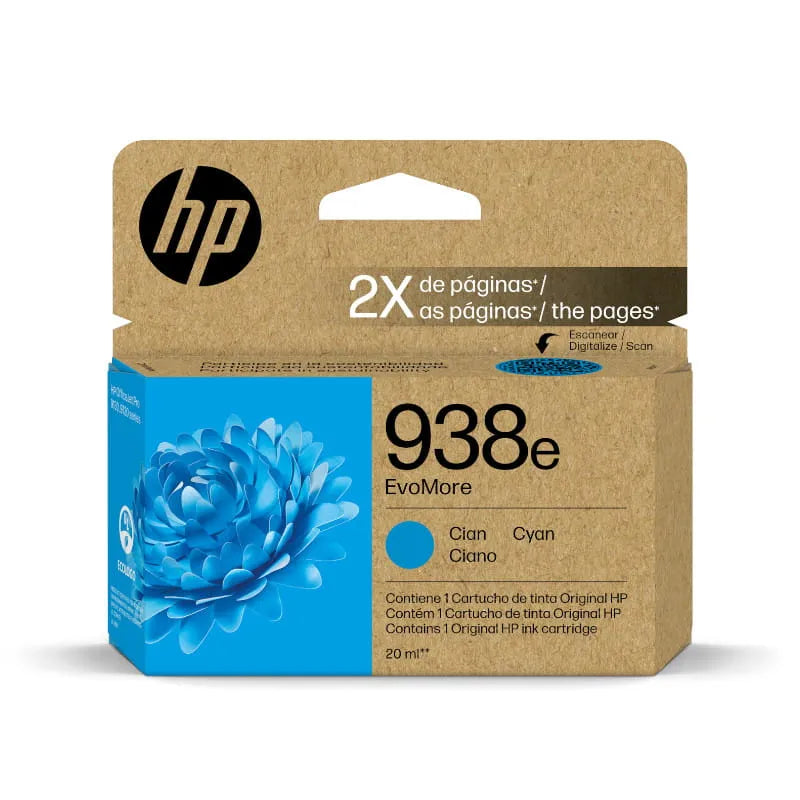 HP 938e Cyan High Yield EvoMore Original Ink Cartridge