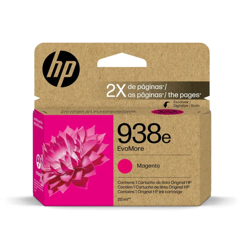 HP 938e Magenta High Yield EvoMore Original Ink Cartridge