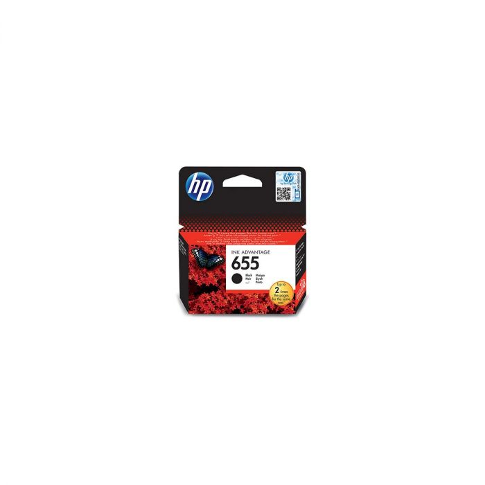 HP 655 Black Original Ink Advantage Cartridge - CartridgeOnlineSA