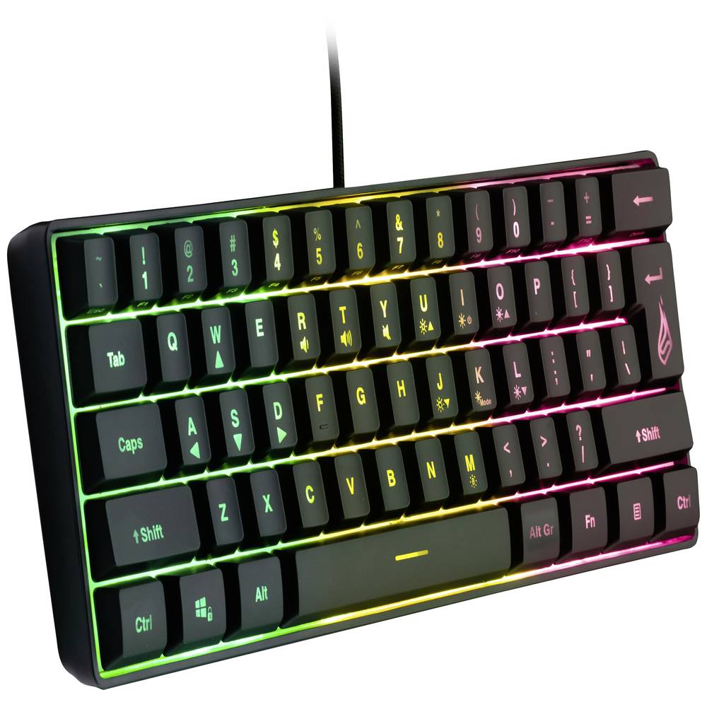 Surefire Gaming KingPin X1 Corded, USB Gaming keyboard English (US), QWERTY, Windows® Black Backlit, Multimedia buttons - CartridgeOnlineSA