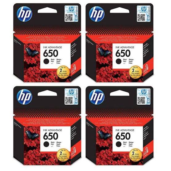 HP 650 Black Ink Advantage Cartridge 4-Pack Bundle