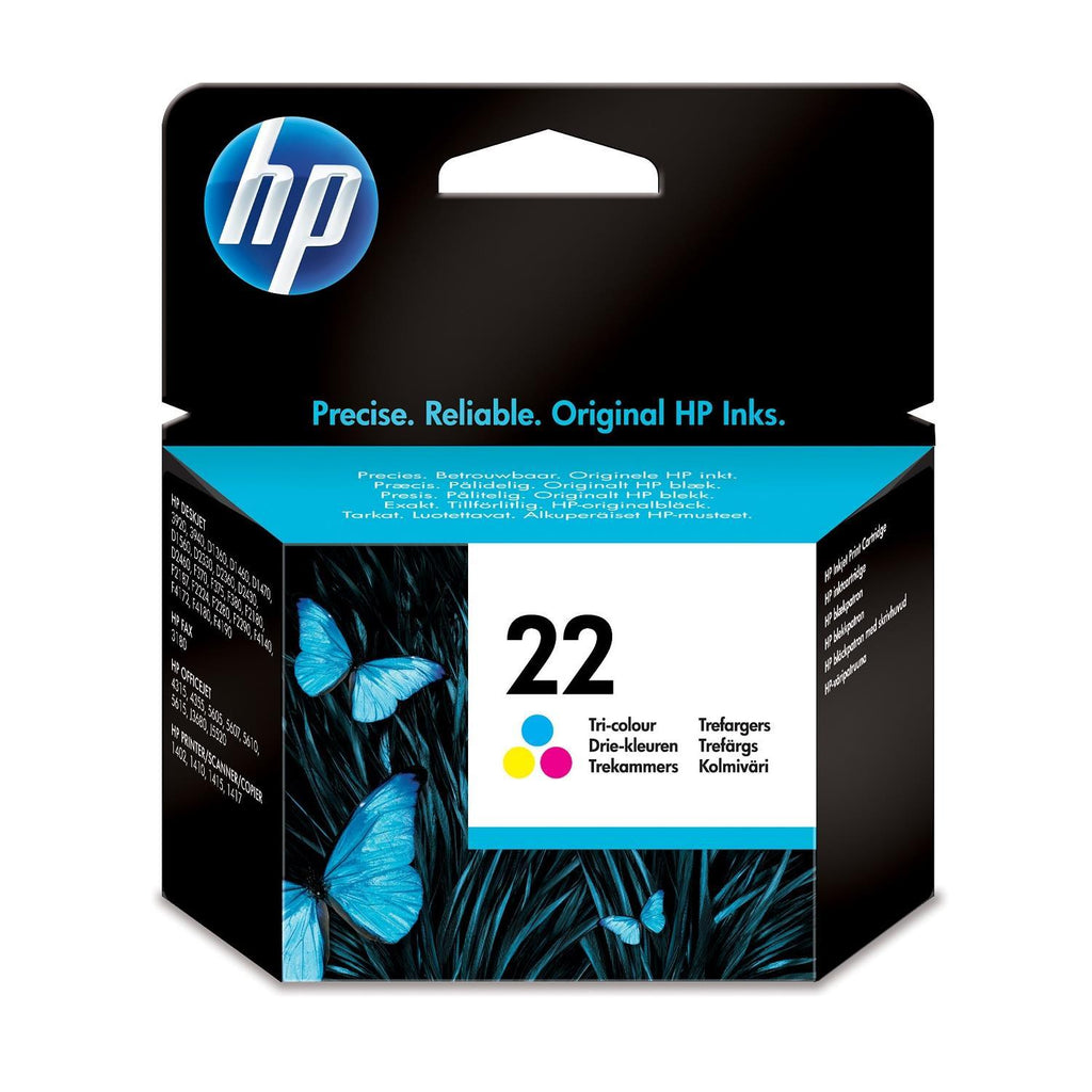 HP 22 Original Colour Ink Print Cartridge - Cyan Magenta Yellow C9352AE