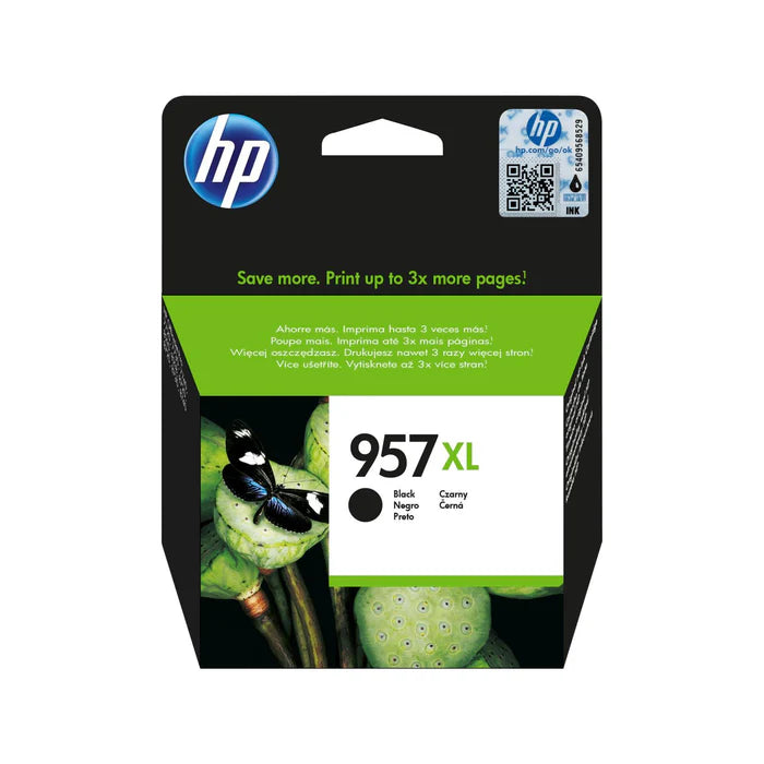 HP 957XL Black Original Extra High Yield Ink Cartridge - L0R40AE
