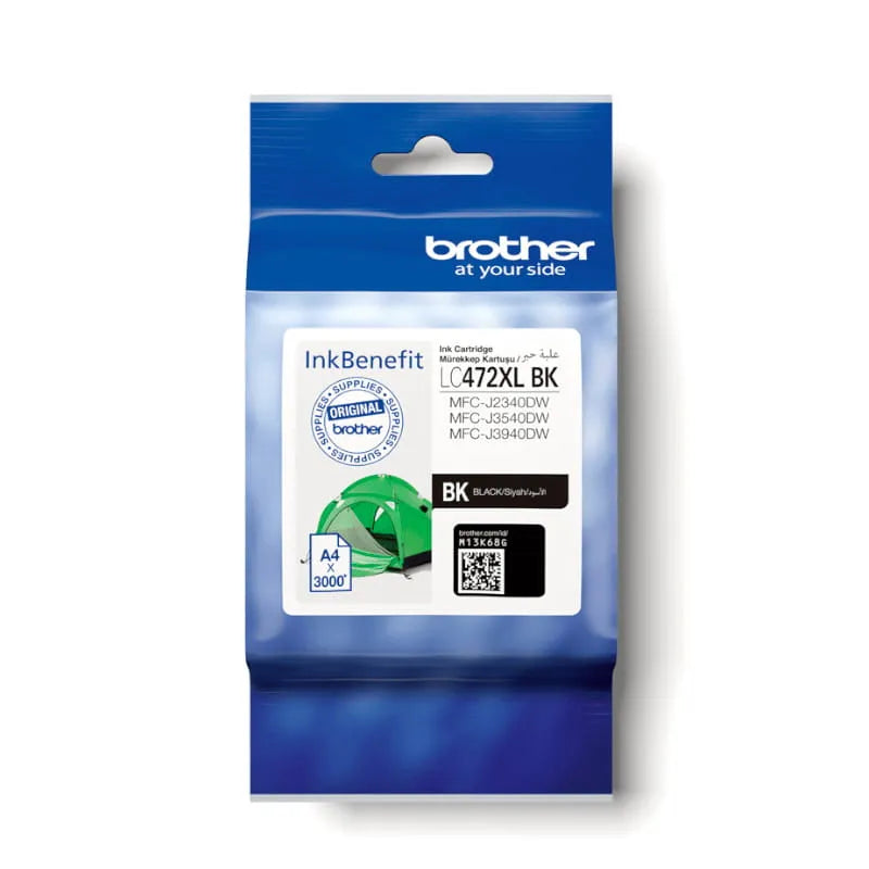 Brother LC-472 XL Black High Yield Original Ink Cartridge