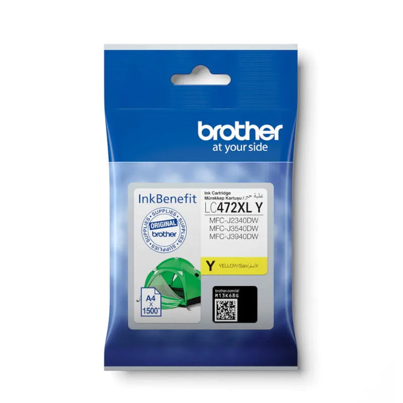 Brother LC-472 XL Yellow High Yield Original Ink Cartridge