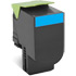 Genuine Lexmark L80C80C0 808C Cyan Return Program Toner Cartridge (1000 Pages)